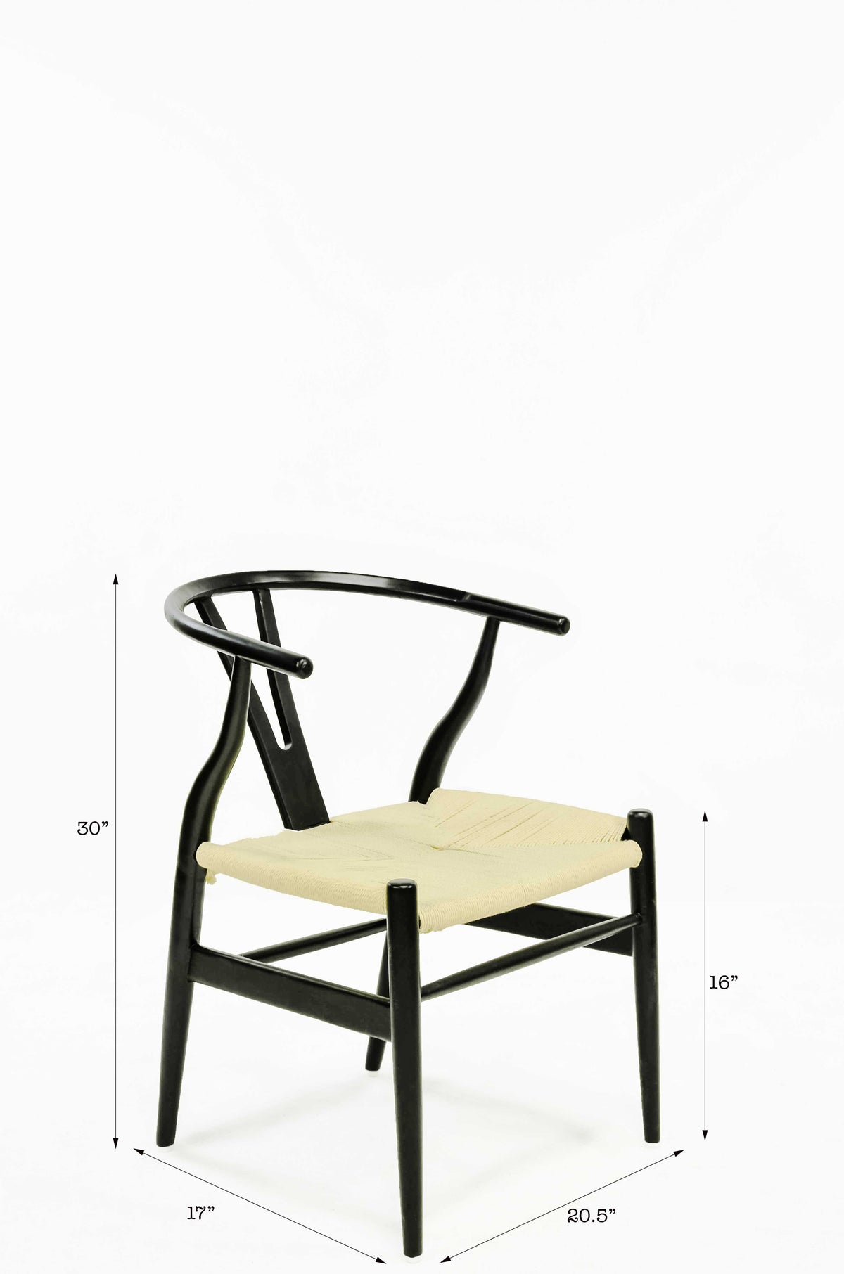 Wishbone discount chair measurements